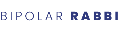 blue bipolar rabbi text logo